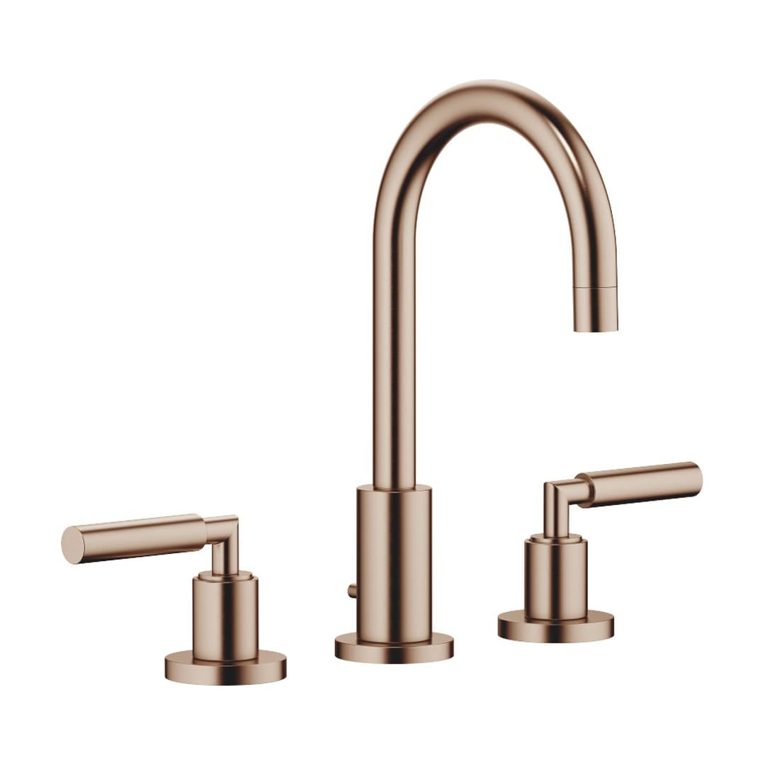 Dornbracht Tara – Μπαταρία Νιπτήρα – Three-hole basin mixer with pop-up waste – Brushed Bronze (PVD) (20710882-42)