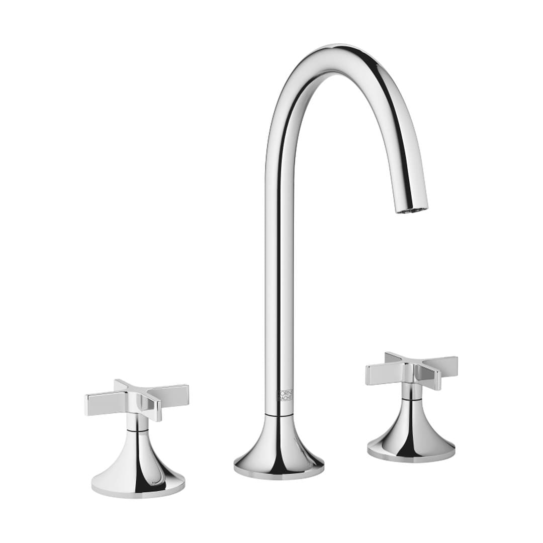 Dornbracht VAIA – Μπαταρία Νιπτήρα – Three-hole basin mixer with pop-up waste – Chrome (20713809-00)