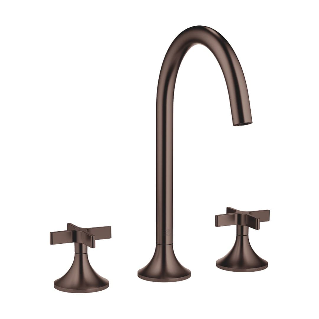 Dornbracht VAIA – Μπαταρία Νιπτήρα – Three-hole basin mixer with pop-up waste – Brushed Dark Bronze (PVD) (20713809-43)