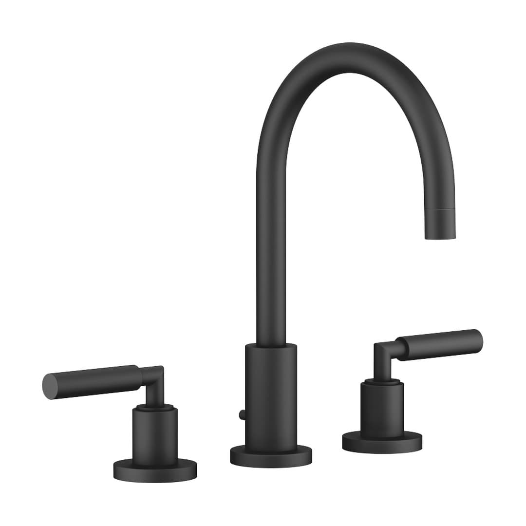 Dornbracht Tara – Μπαταρία Νιπτήρα – Three-hole basin mixer with pop-up waste – Matte Black (20713882-33)
