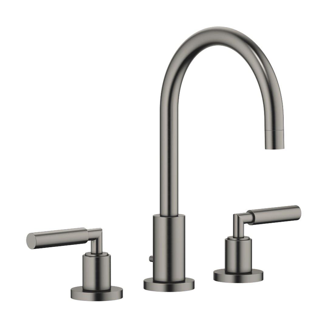 Dornbracht Tara – Μπαταρία Νιπτήρα – Three-hole basin mixer with pop-up waste – Brushed Dark Platinum (20713882-99)