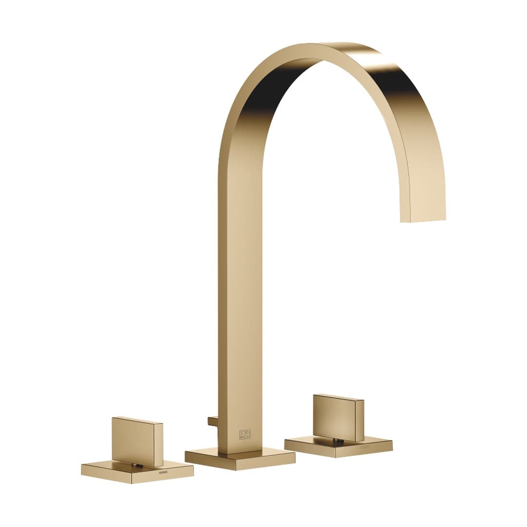 Dornbracht MEM – Μπαταρία Νιπτήρα – Three-hole basin mixer with pop-up waste – Brushed Dark Brass (PVD) (20715782-39)