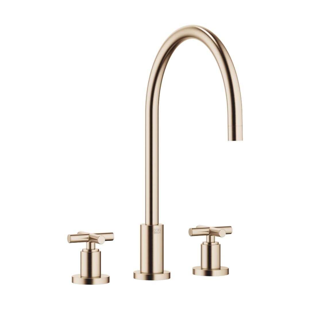 Dornbracht Tara – Μπαταρία Κουζίνας – Three-hole mixer – Brushed Champagne (22kt Gold) (20816892-46)
