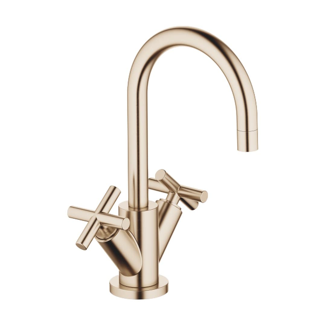 Dornbracht Tara – Μπαταρία Νιπτήρα – Single-hole basin mixer with pop-up waste – Brushed Champagne (22kt Gold) (22512892-46)