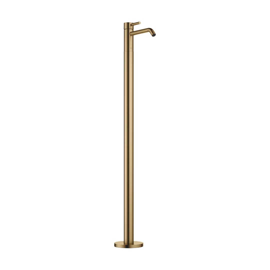 Dornbracht Meta – Μπαταρία Νιπτήρα Δαπέδου – Single-lever basin mixer with stand pipe without pop-up waste – Brushed Dark Brass (PVD) (22584660-39)