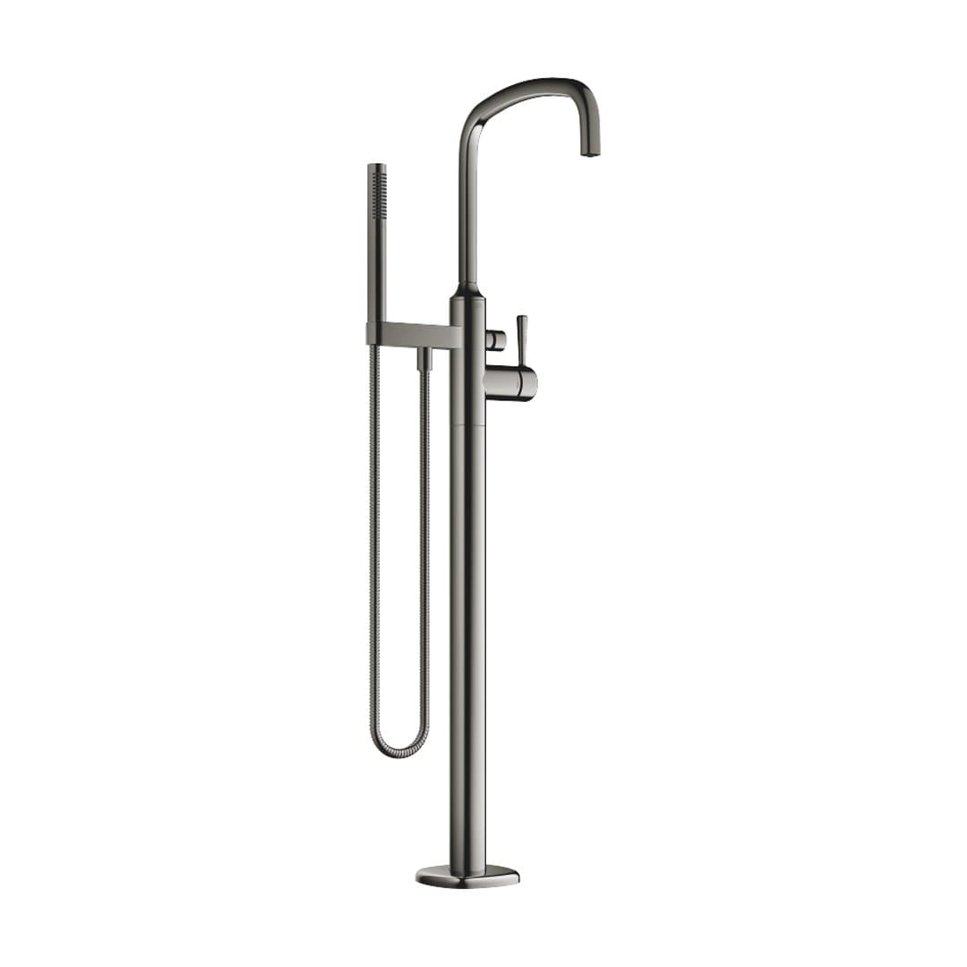 Dornbracht COYA – Μπαταρία Λουτρού Δαπέδου – Single-lever bath mixer with stand pipe for free-standing assembly with hand shower set – Dark Chrome (25863404-19)