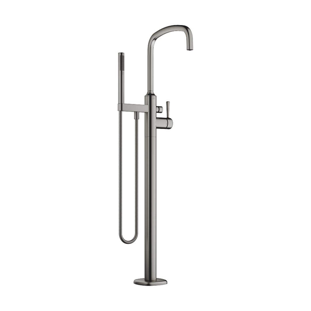 Dornbracht COYA – Μπαταρία Λουτρού Δαπέδου – Single-lever bath mixer with stand pipe for free-standing assembly with hand shower set – Brushed Dark Platinum (25863404-99)