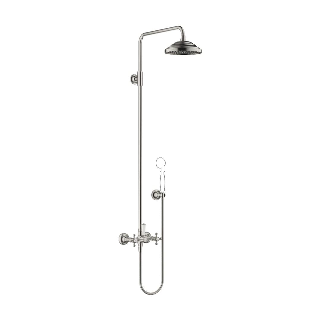 Dornbracht Madison – Σύστημα Ντους – Showerpipe with shower mixer without hand shower 200 mm – Brushed Platinum (26632360-06)