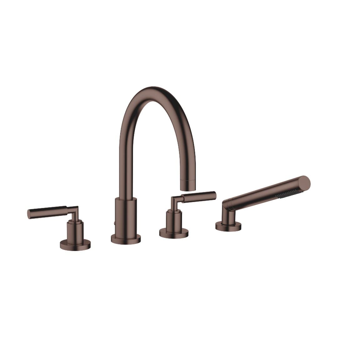 Dornbracht Tara – Μπαταρία Λουτρού Πάγκου – Bath shower set for bath rim or tile edge installation – Brushed Dark Bronze (PVD) (27512882-43)