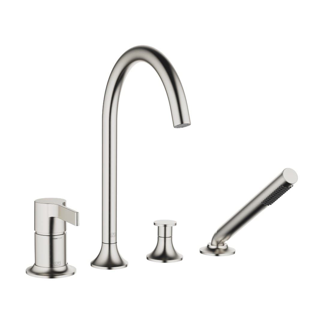 Dornbracht VAIA – Μπαταρία Λουτρού Πάγκου – Bath shower set for bath rim or tile edge installation – Brushed Platinum (27632809-06)