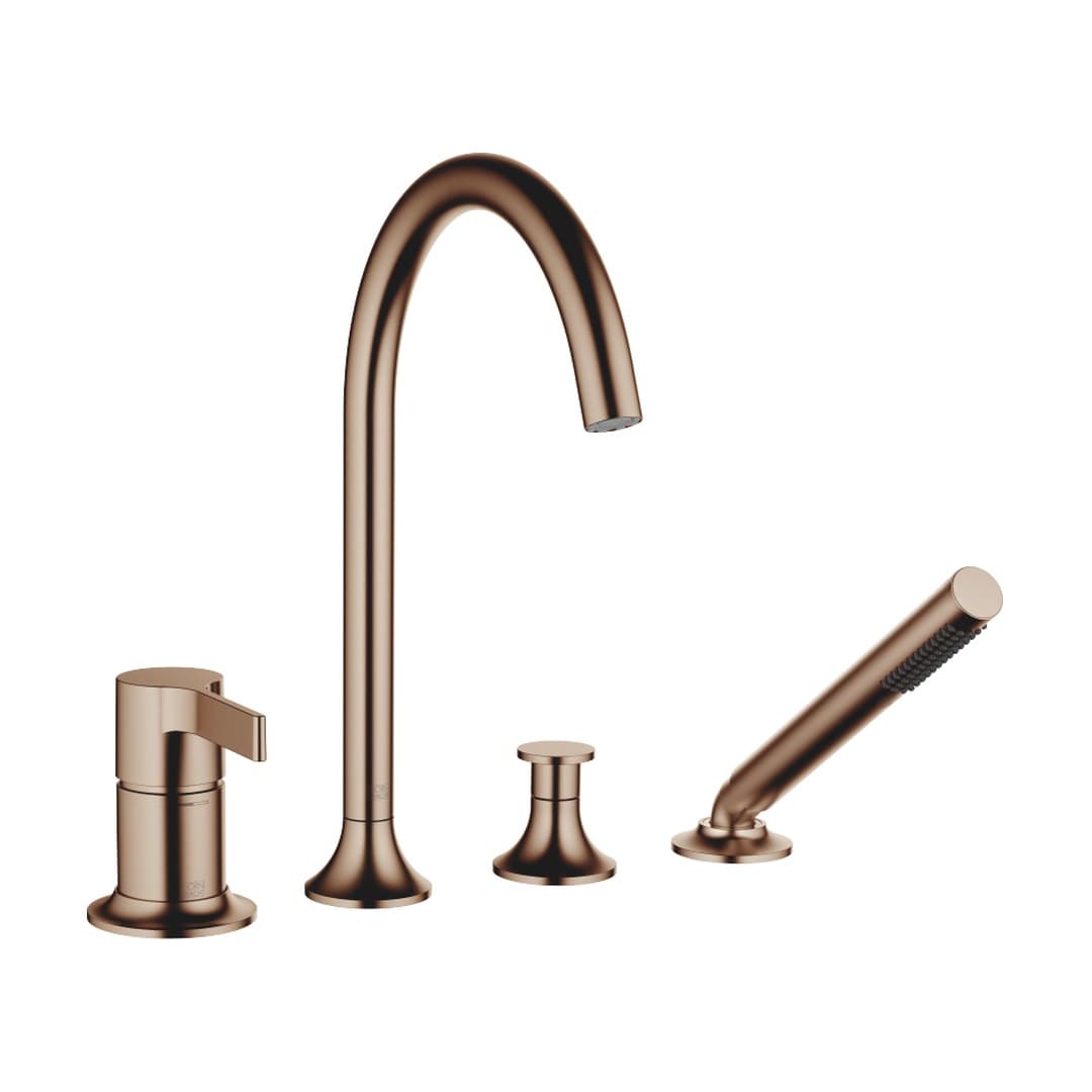 Dornbracht VAIA – Μπαταρία Λουτρού Πάγκου – Bath shower set for bath rim or tile edge installation – Brushed Bronze (PVD) (27632809-42)