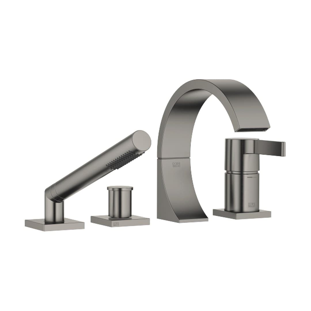 Dornbracht CYO – Μπαταρία Λουτρού Πάγκου – Bath shower set for bath rim or tile edge installation – Brushed Dark Platinum (27632811-99)