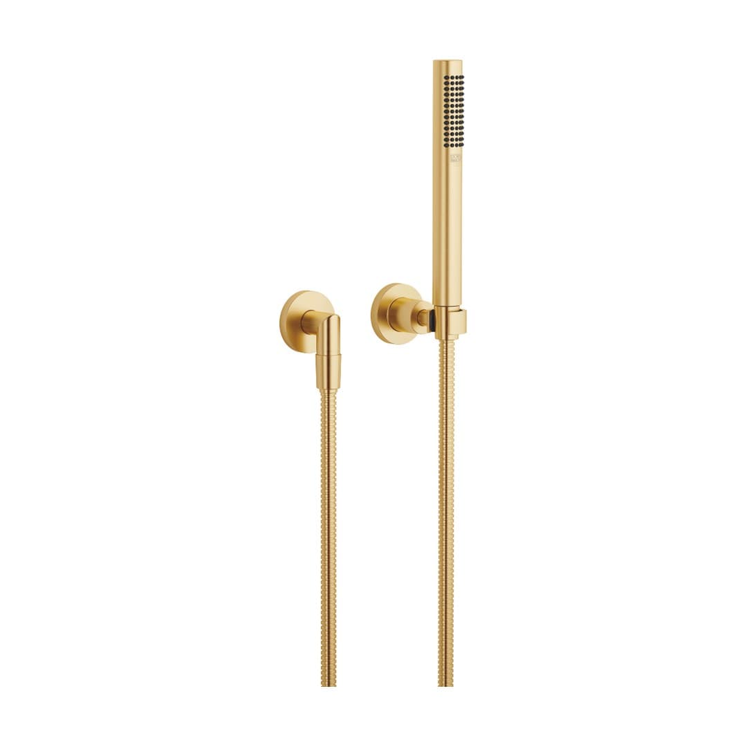 Dornbracht Tara – Σετ Ντους – Hand shower set with individual rosettes – Brushed Durabrass (23kt Gold) (27802892-28)
