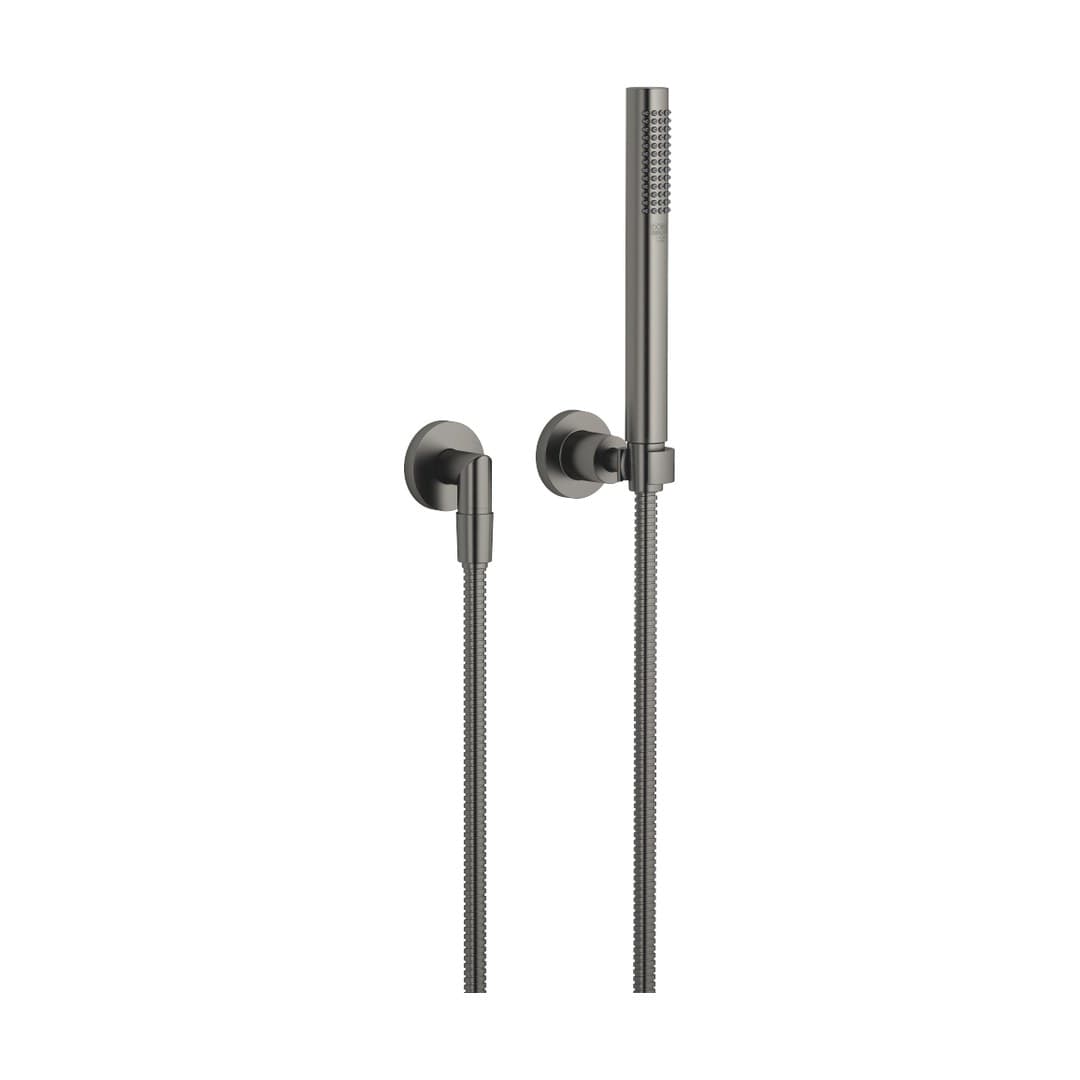 Dornbracht Tara – Σετ Ντους – Hand shower set with individual rosettes – Brushed Dark Platinum (27802892-99)