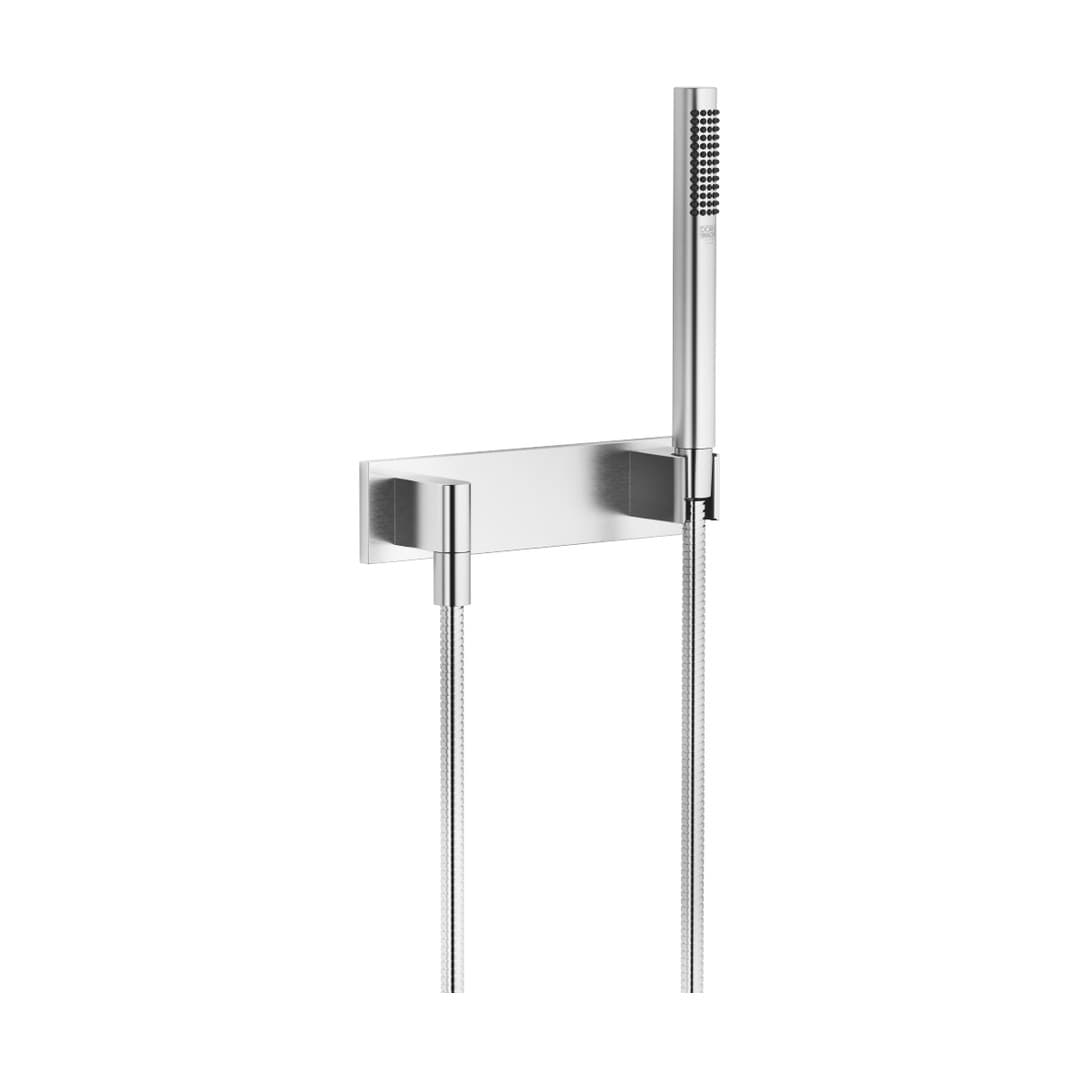 Dornbracht – Σετ Ντους – Hand shower set with cover plate – Brushed Chrome (27818980-93)