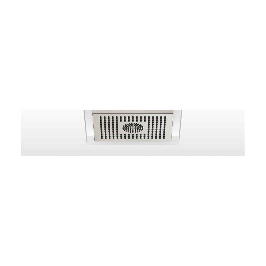 Dornbracht – Κεφαλή Ντους – Rainshower for recessed ceiling installation with light 300 x 240 mm – Brushed Platinum (28044980-06)