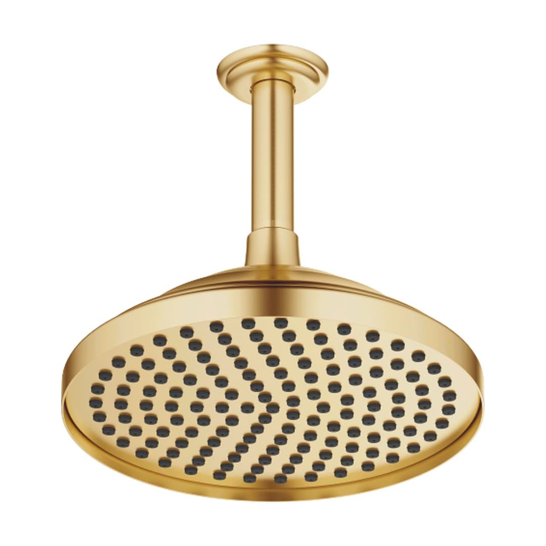 Dornbracht Madison – Κεφαλή Ντους – Rainshower with ceiling fixing 200 mm – Brushed Durabrass (23kt Gold) (28565977-28)