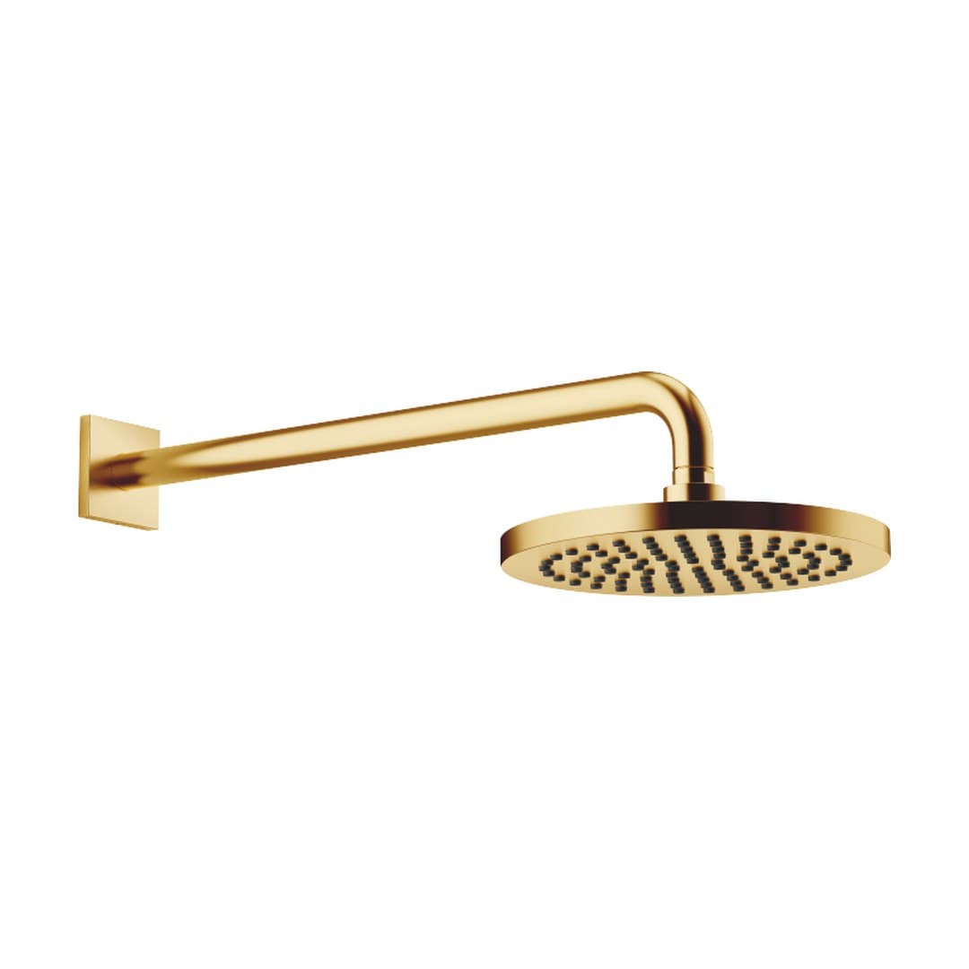 Dornbracht – Κεφαλή Ντους – Rainshower with wall fixing FlowReduce 220 mm – Brushed Gold (PVD) (28644670-37)