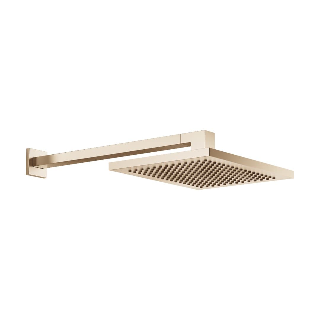 Dornbracht – Κεφαλή Ντους – Rainshower with wall fixing FlowReduce 300 x 240 mm – Brushed Champagne (22kt Gold) (28764980-46)