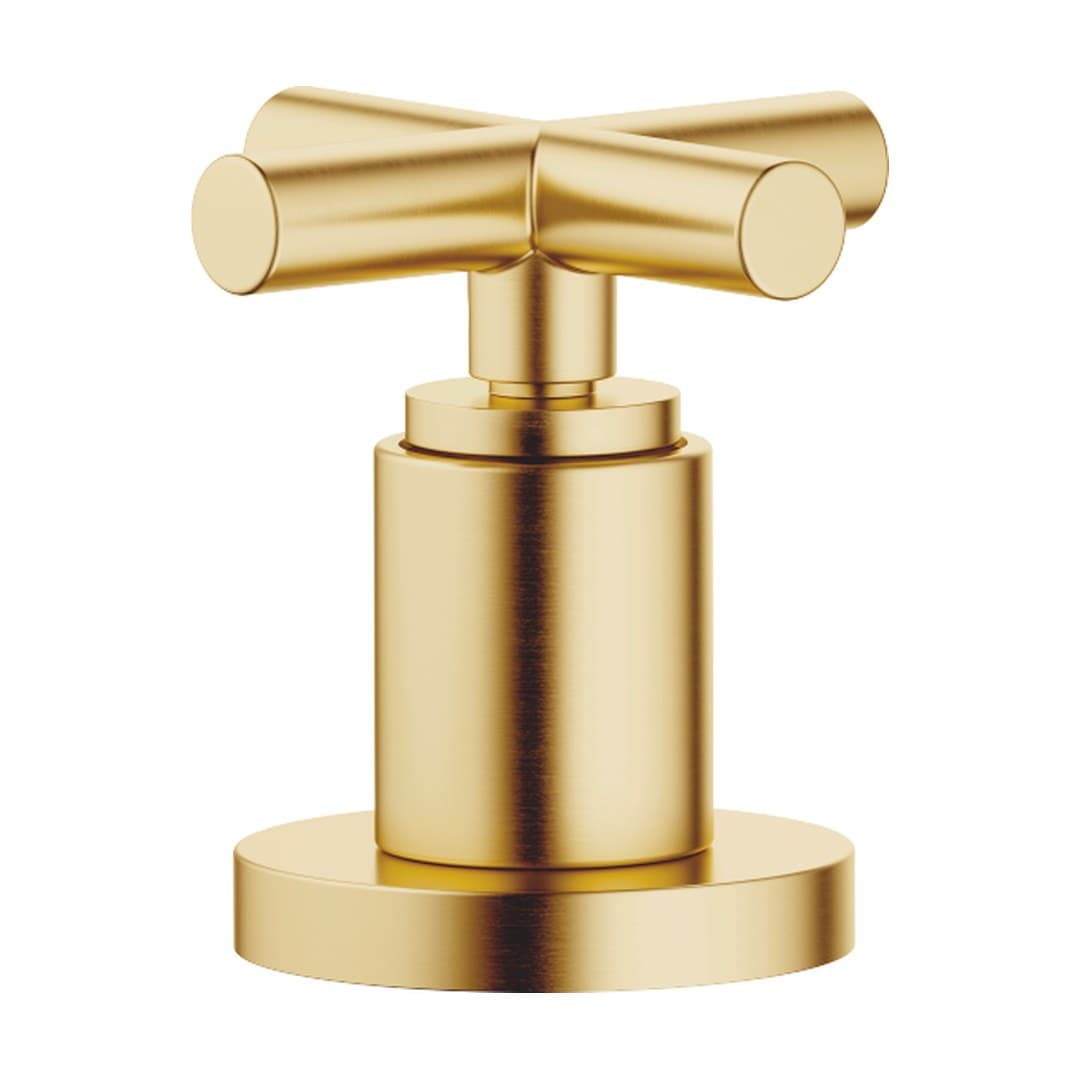 Dornbracht Tara – Μπαταρία Λουτρού Πάγκου – Two-way diverter for bath rim or tile edge installation – Brushed Durabrass (23kt Gold) (29140892-28)