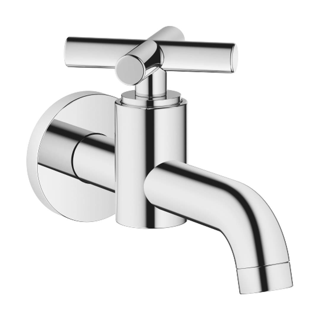 Dornbracht Tara – Μπαταρία Νιπτήρα Τοίχου – Wall-mounted valve cold water without pop-up waste – Chrome (30010892-00)