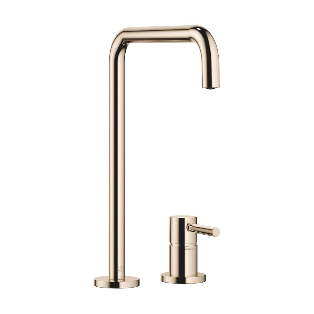 Dornbracht Meta Square – Μπαταρία Κουζίνας – Two-hole mixer with individual rosettes – Champagne (22kt Gold) (32815861-47)