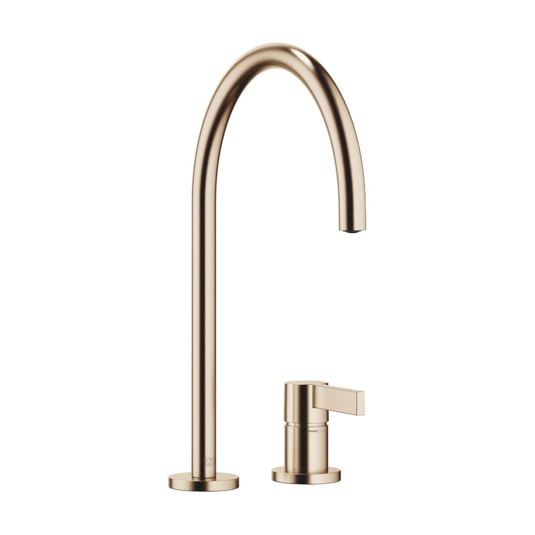 Dornbracht Tara Ultra – Μπαταρία Κουζίνας – Two-hole mixer with individual rosettes – Brushed Champagne (22kt Gold) (32815875-46)