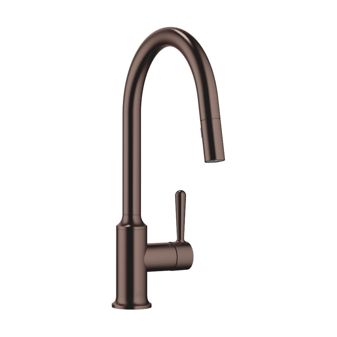 Dornbracht VAIA – Μπαταρία Κουζίνας – Single-lever mixer Pull-down with spray function – Brushed Dark Bronze (PVD) (33870809-43)