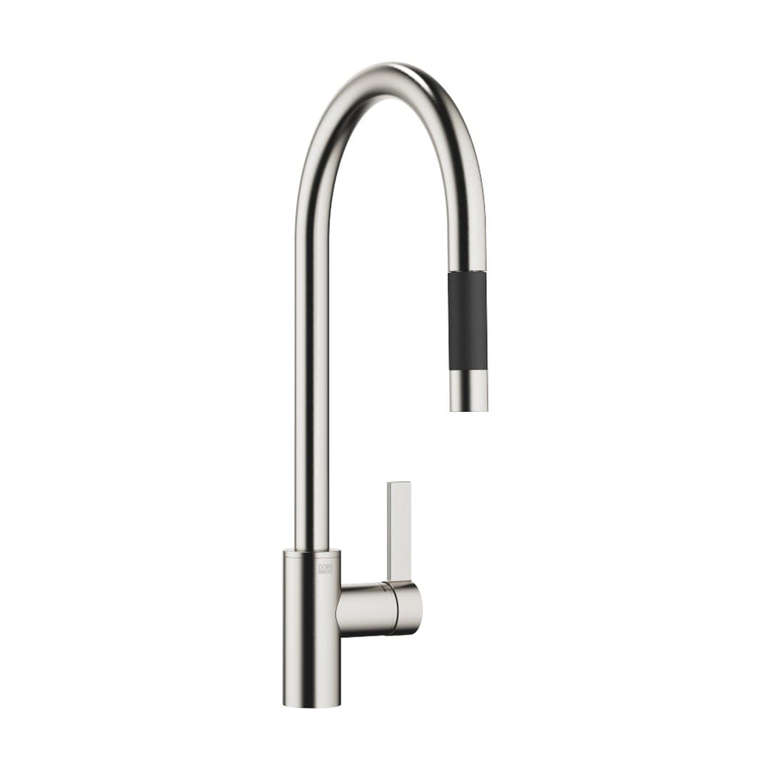 Dornbracht Tara Ultra – Μπαταρία Κουζίνας – Single-lever mixer Pull-down with spray function – Brushed Platinum (33870875-06)