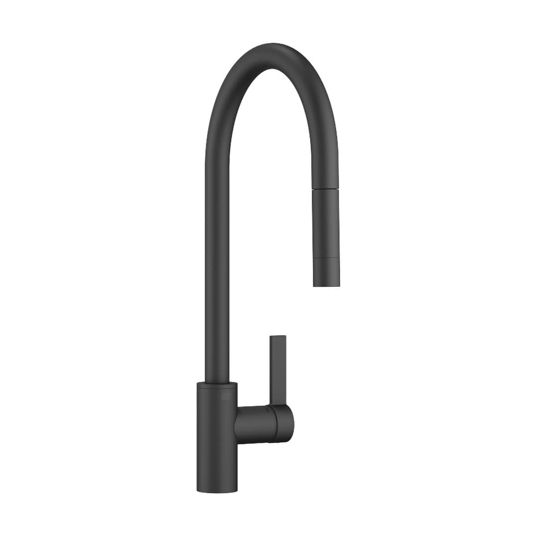 Dornbracht Tara Ultra – Μπαταρία Κουζίνας – Single-lever mixer Pull-down with spray function – Matte Black (33870875-33)