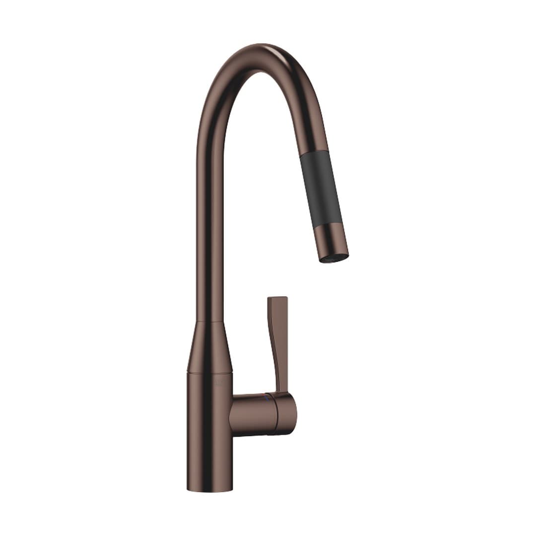 Dornbracht Sync – Μπαταρία Κουζίνας – Single-lever mixer Pull-down with spray function – Brushed Dark Bronze (PVD) (33870895-43)