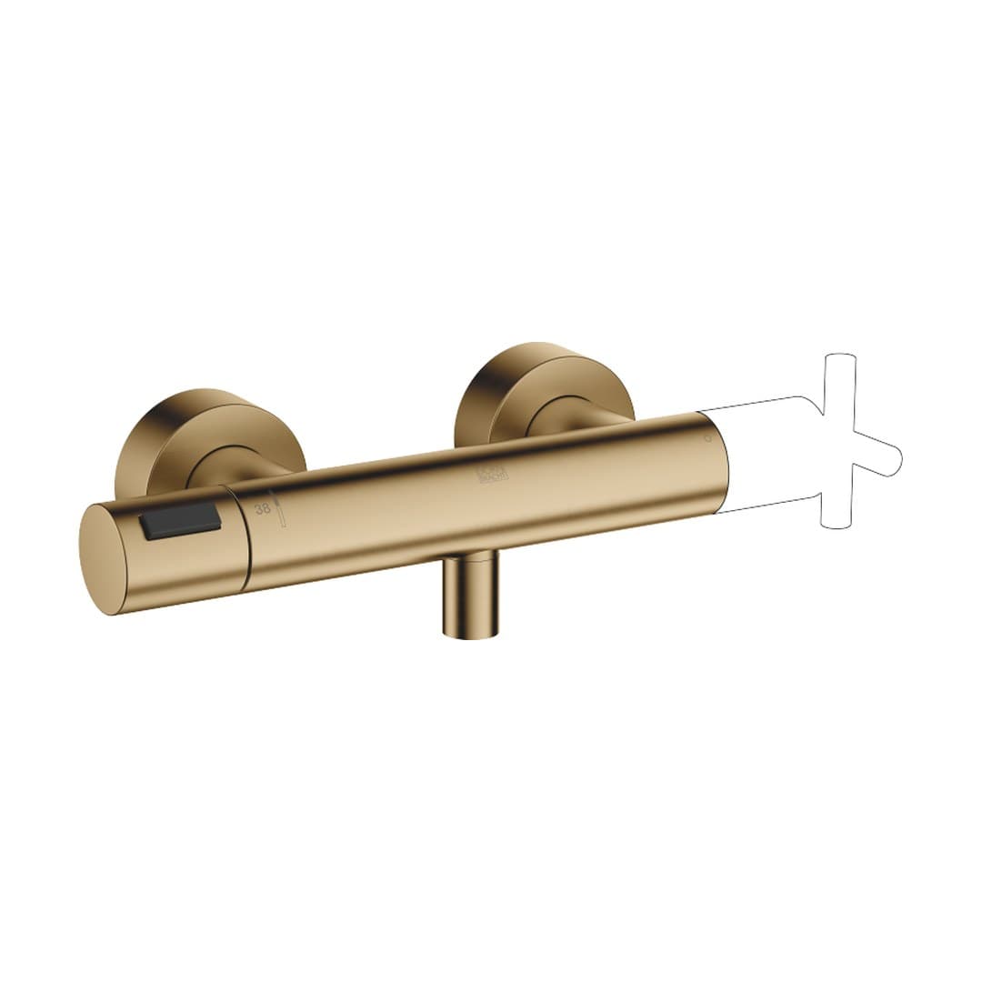 Dornbracht – Θερμοστατικός Μίκτης Ντους – Shower thermostat for wall mounting – Brushed Dark Brass (PVD) (34445979-39)