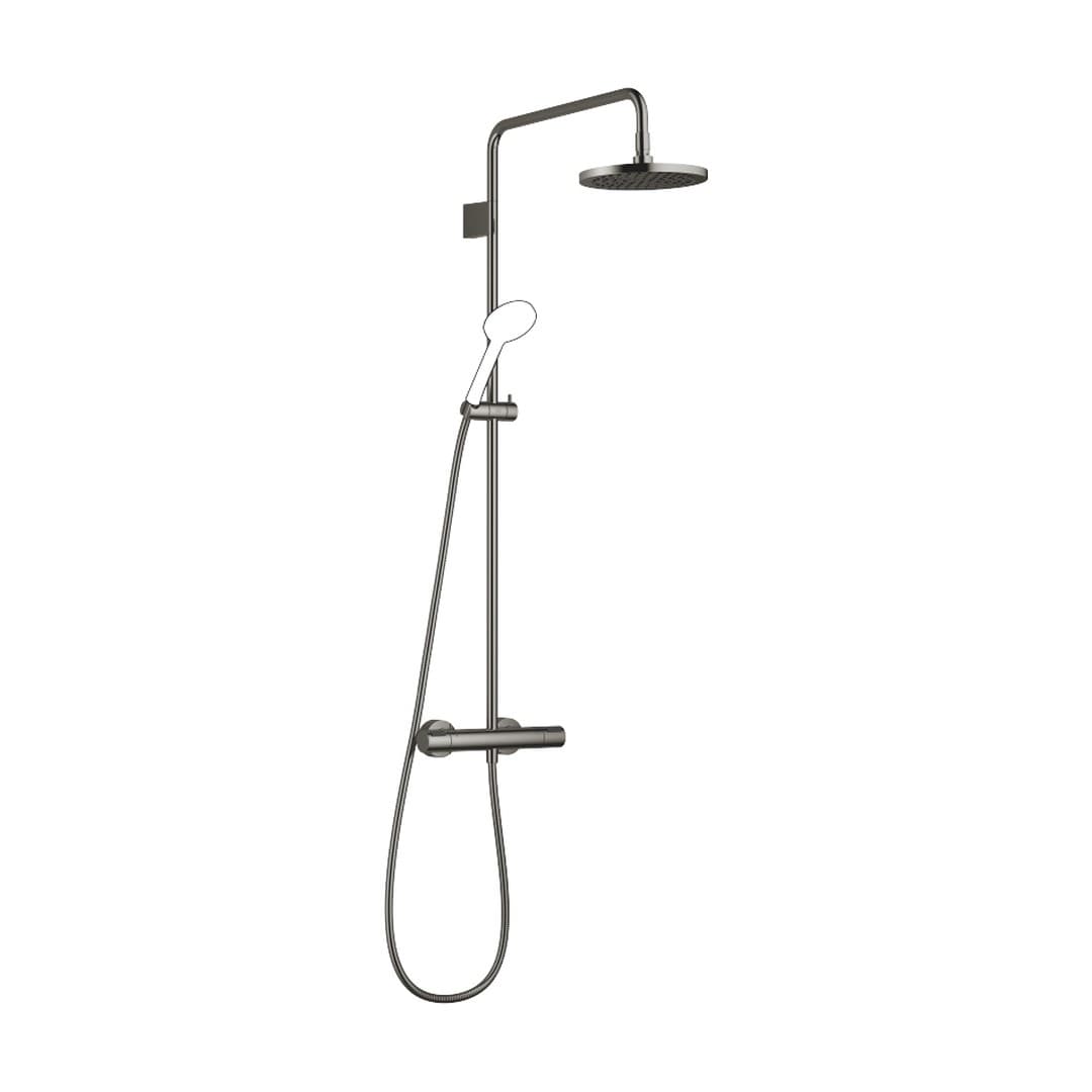 Dornbracht – Σύστημα Ντους – Showerpipe with shower thermostat without hand shower FlowReduce 220 mm – Dark Chrome (34464979-19)