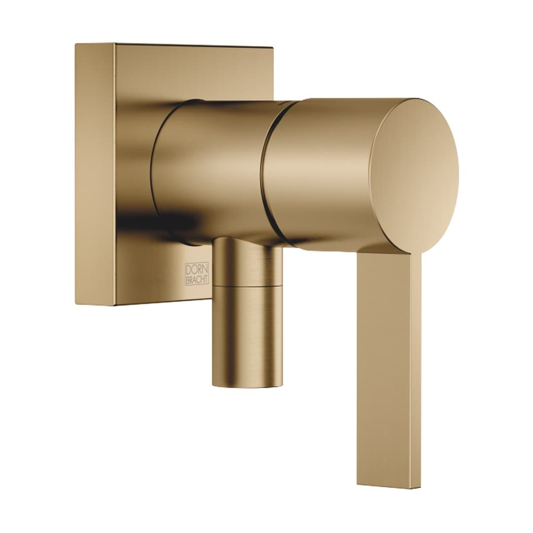 Dornbracht – Μίκτης Εντοιχισμού – Concealed single-lever mixer with cover plate with integrated shower connection – Brushed Dark Brass (PVD) (36046970-39)