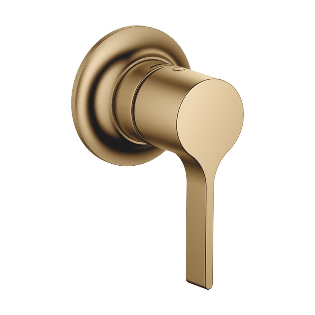 Dornbracht VAIA – Μίκτης Εντοιχισμού – Concealed single-lever mixer with cover plate – Brushed Dark Brass (PVD) (36060809-39)