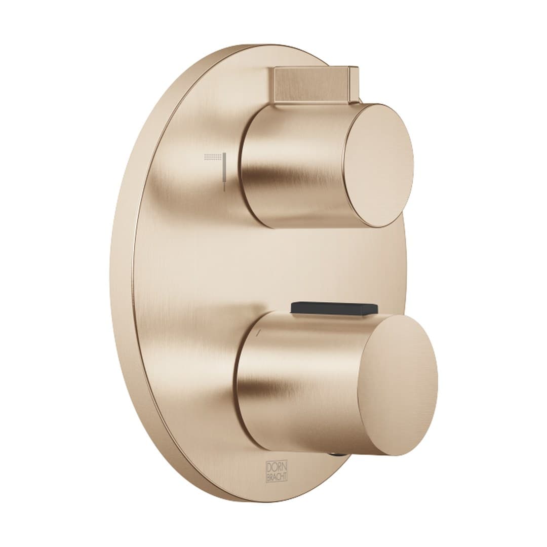 Dornbracht – Θερμοστατικός Μίκτης Ντους – Concealed thermostat with two function volume control – Brushed Light Gold (PVD) (36426970-27)