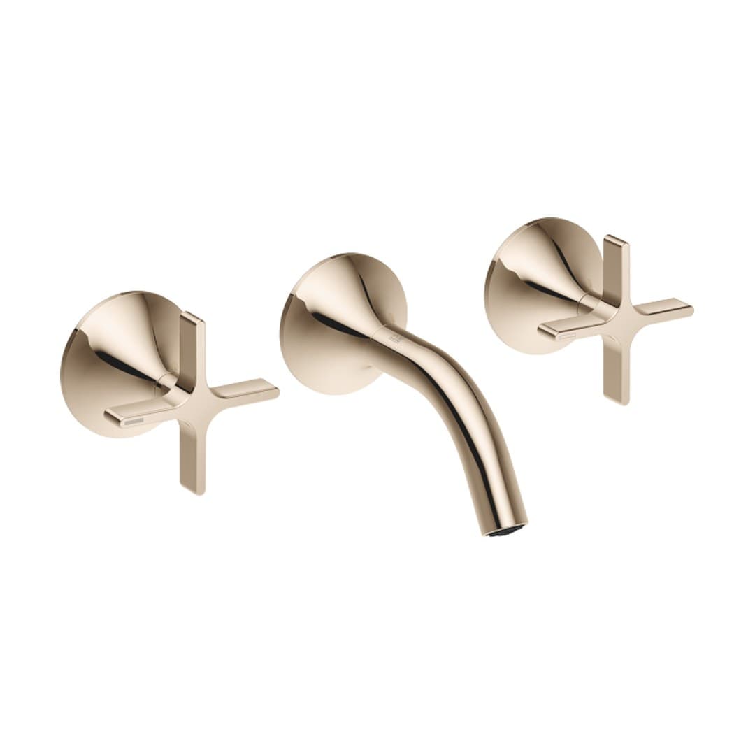 Dornbracht VAIA – Μπαταρία Νιπτήρα Τοίχου – Wall-mounted basin mixer without pop-up waste – Champagne (22kt Gold) (36702809-47)
