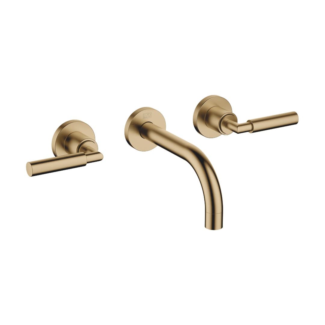 Dornbracht Tara – Μπαταρία Νιπτήρα Τοίχου – Wall-mounted basin mixer without pop-up waste – Brushed Dark Brass (PVD) (36707882-39)