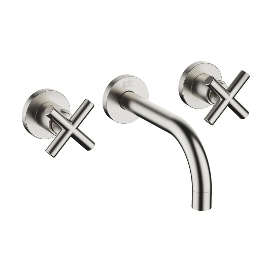 Dornbracht Tara – Μπαταρία Νιπτήρα Τοίχου – Wall-mounted basin mixer without pop-up waste – Brushed Platinum (36707892-06)