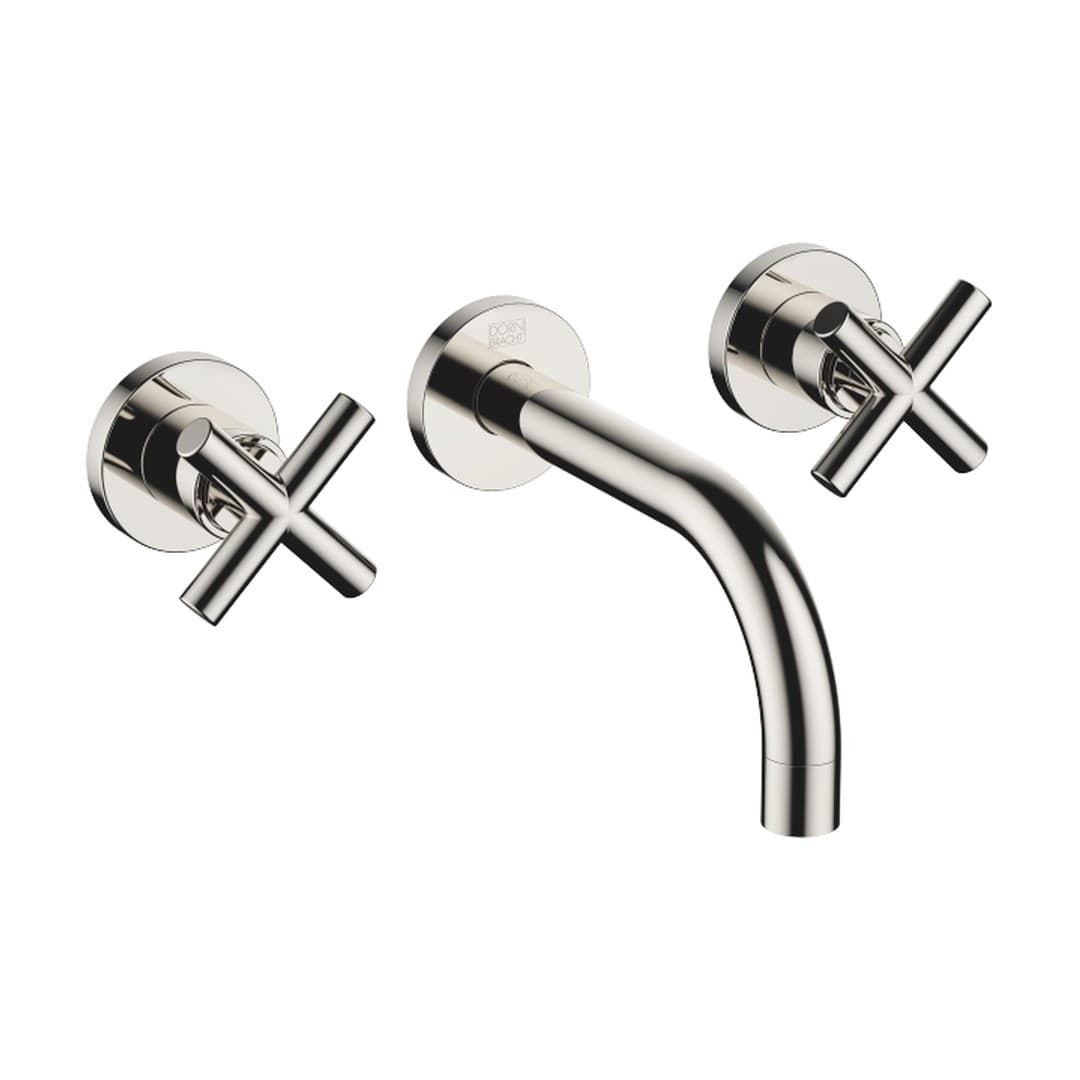 Dornbracht Tara – Μπαταρία Νιπτήρα Τοίχου – Wall-mounted basin mixer without pop-up waste – Platinum (36707892-08)