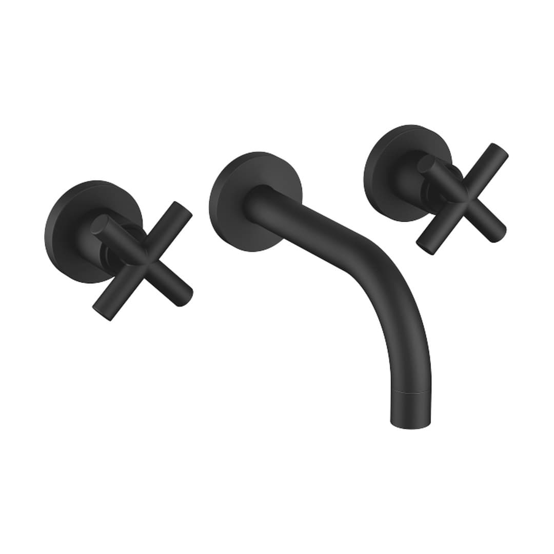 Dornbracht Tara – Μπαταρία Νιπτήρα Τοίχου – Wall-mounted basin mixer without pop-up waste – Matte Black (36707892-33)
