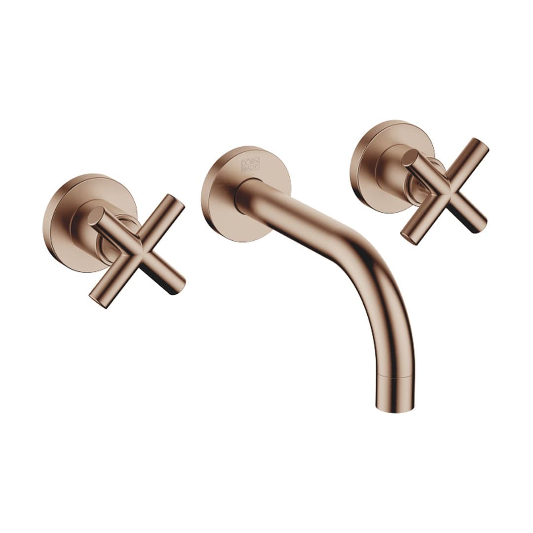 Dornbracht Tara – Μπαταρία Νιπτήρα Τοίχου – Wall-mounted basin mixer without pop-up waste – Brushed Bronze (PVD) (36707892-42)