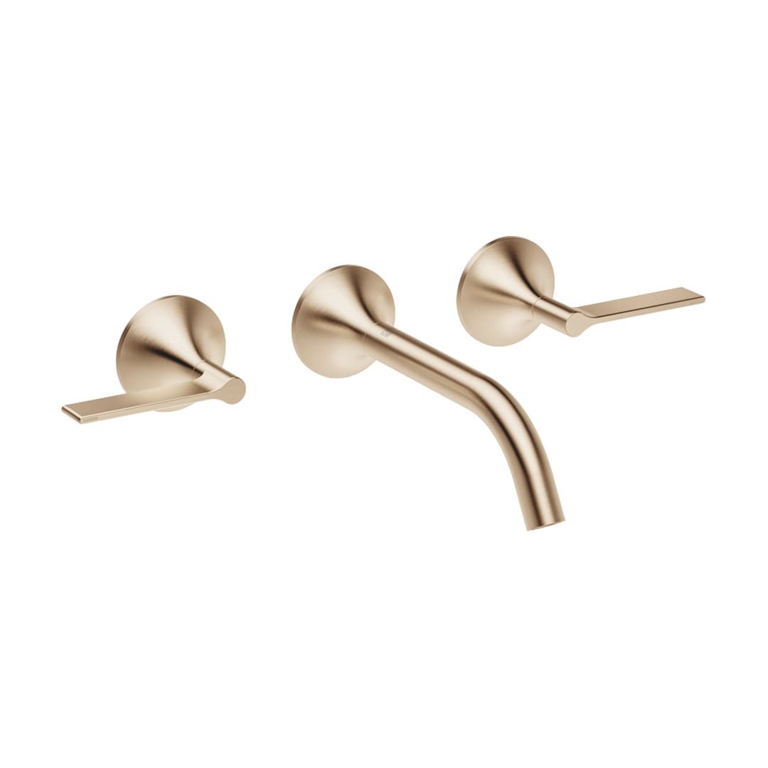 Dornbracht VAIA – Μπαταρία Νιπτήρα Τοίχου – Wall-mounted basin mixer without pop-up waste – Brushed Champagne (22kt Gold) (36712819-46)