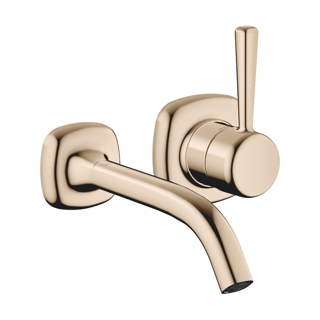 Dornbracht COYA – Μπαταρία Νιπτήρα Τοίχου – Wall-mounted single-lever basin mixer without pop-up waste – Champagne (22kt Gold) (36860404-47)