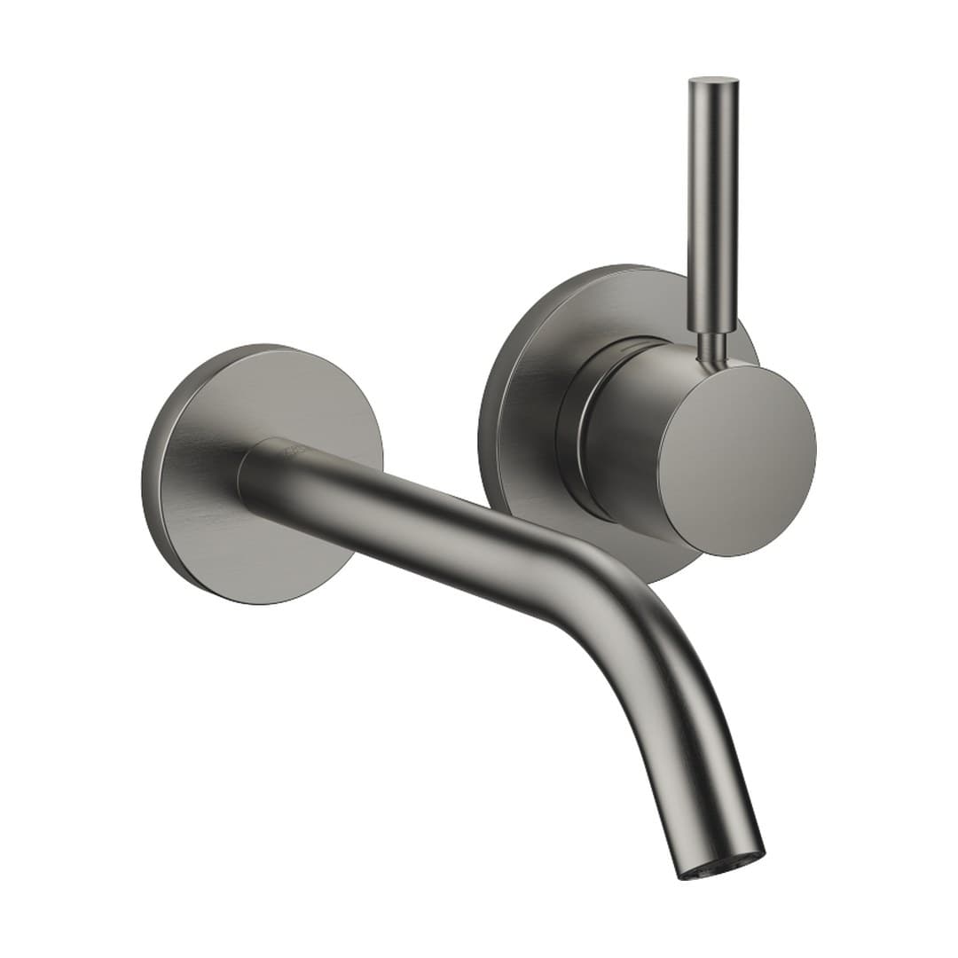 Dornbracht Meta – Μπαταρία Νιπτήρα Τοίχου – Wall-mounted single-lever basin mixer without pop-up waste – Brushed Dark Platinum (36860660-99)