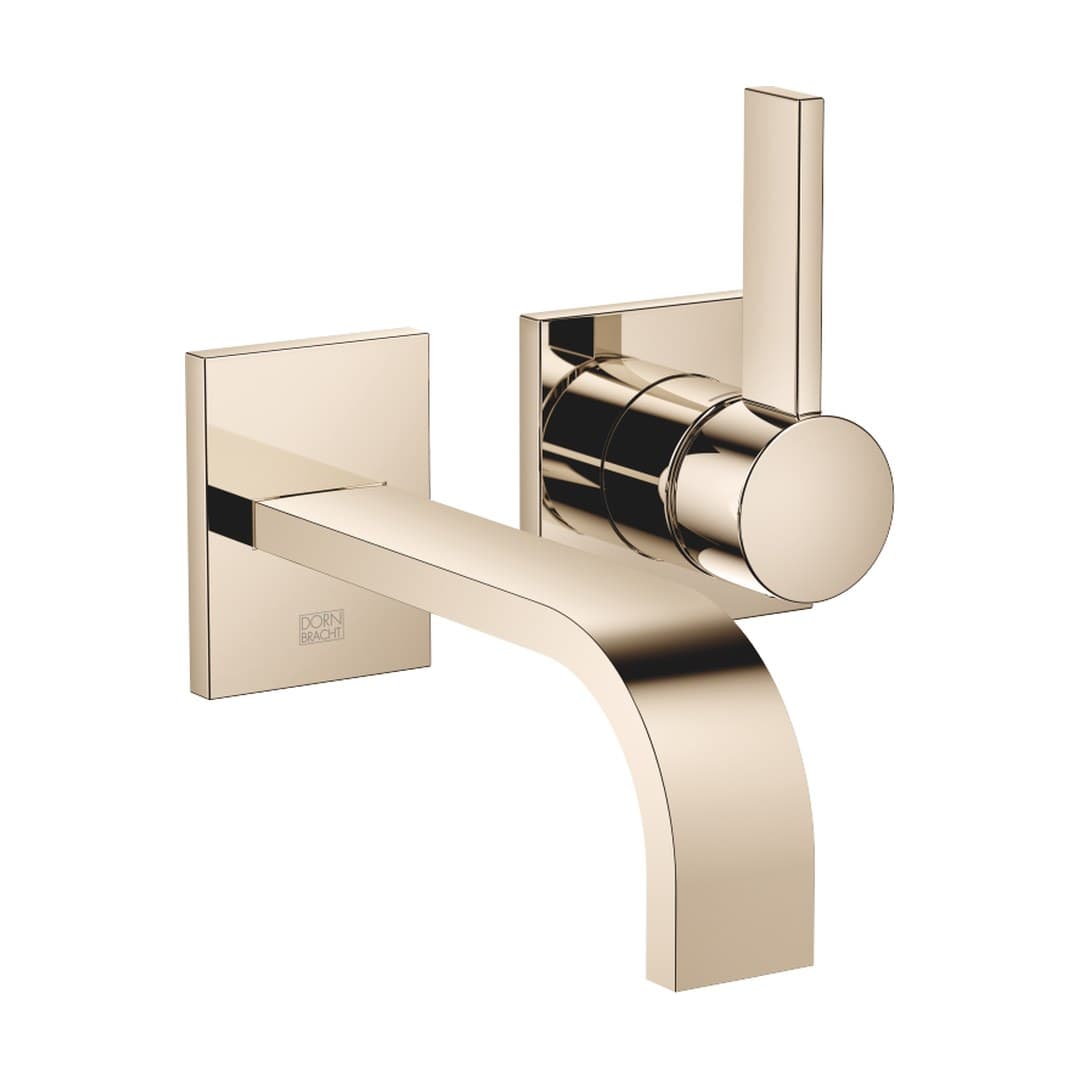 Dornbracht MEM – Μπαταρία Νιπτήρα Τοίχου – Wall-mounted single-lever basin mixer without pop-up waste – Champagne (22kt Gold) (36860782-47)