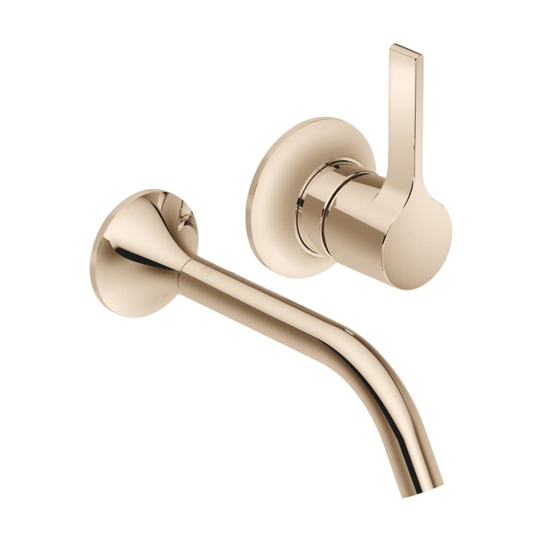 Dornbracht VAIA – Μπαταρία Νιπτήρα Τοίχου – Wall-mounted single-lever basin mixer without pop-up waste – Champagne (22kt Gold) (36860809-47)