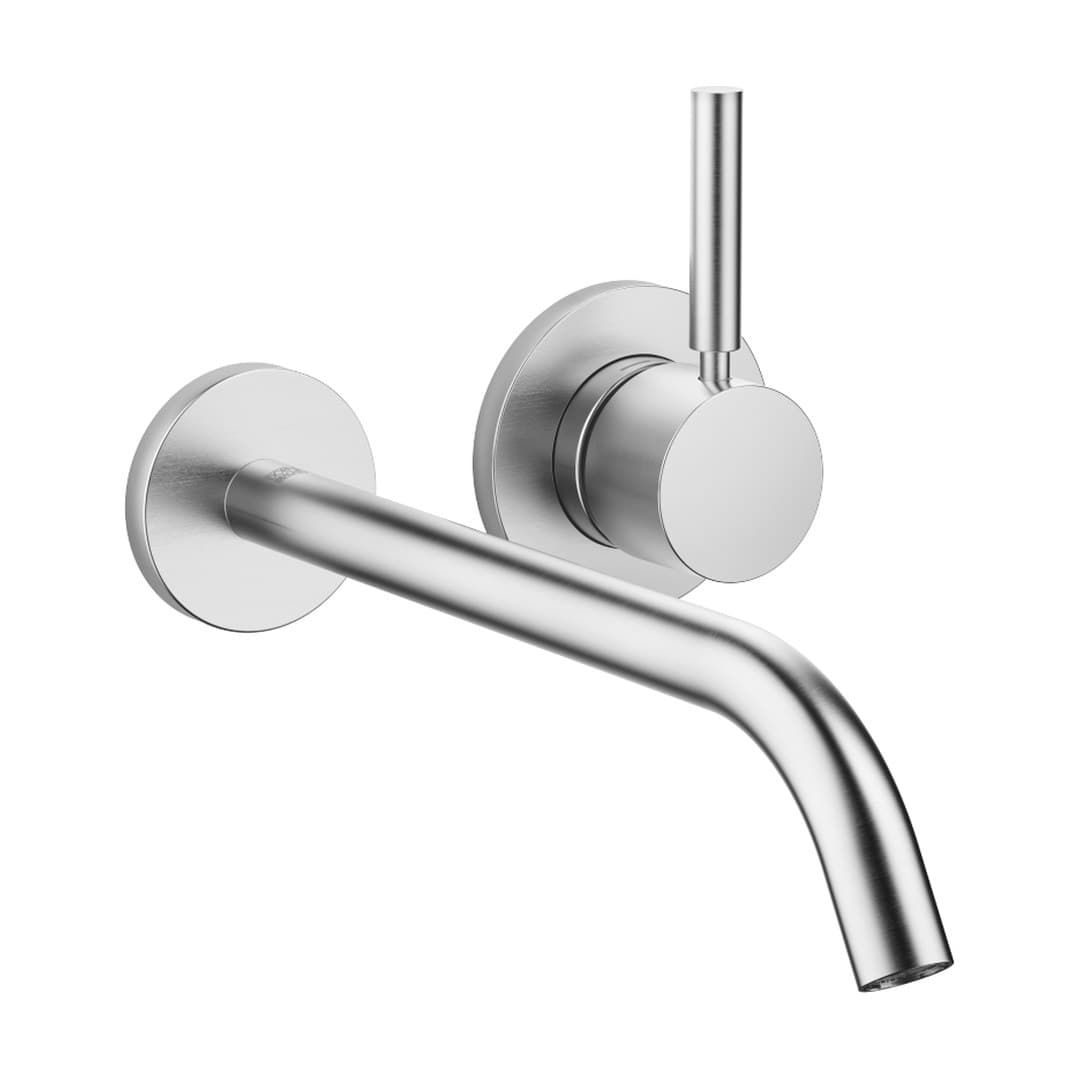 Dornbracht Meta – Μπαταρία Νιπτήρα Τοίχου – Wall-mounted single-lever basin mixer without pop-up waste – Brushed Chrome (36861660-93)