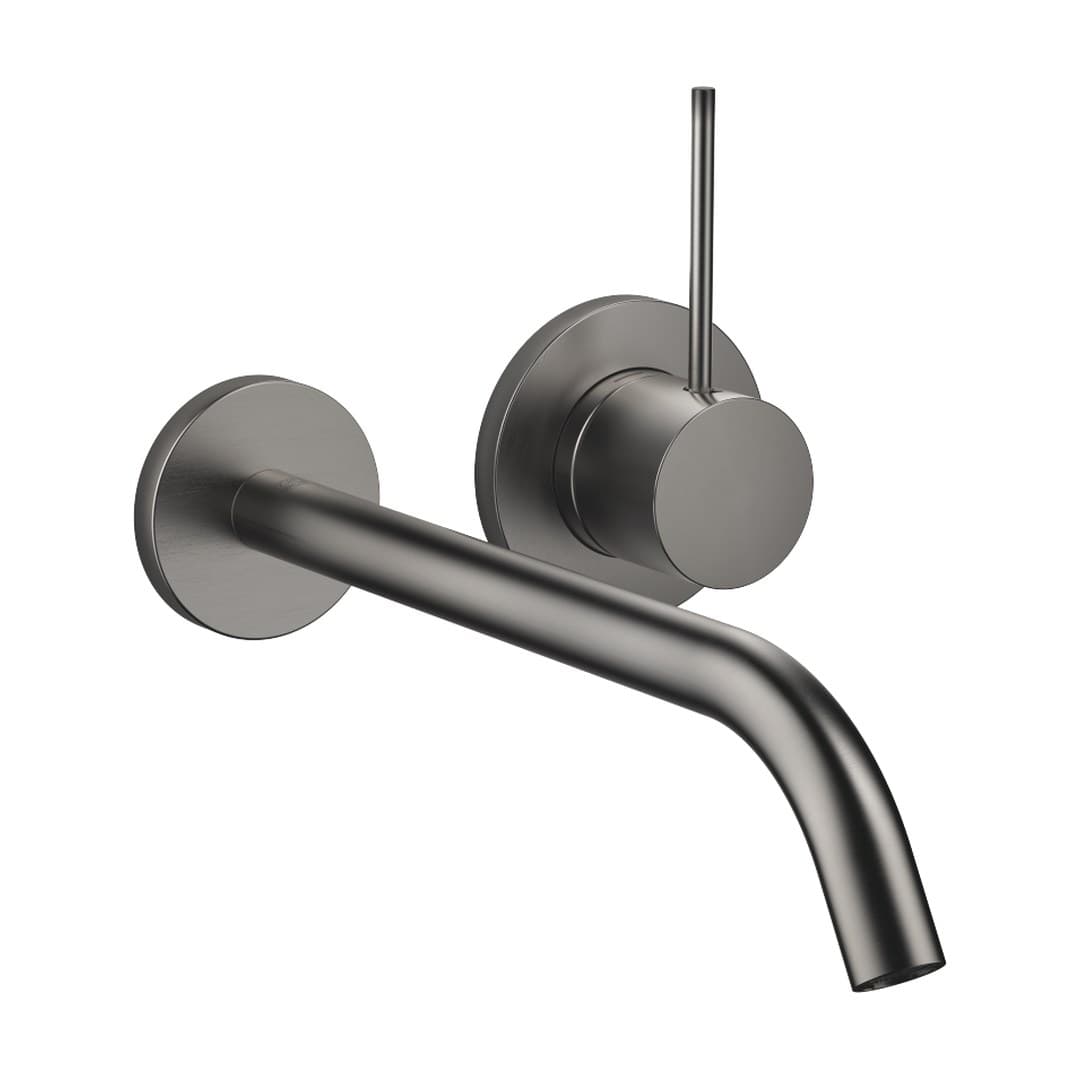 Dornbracht Meta – Μπαταρία Νιπτήρα Τοίχου – META SLIM Wall-mounted single-lever basin mixer without pop-up waste – Brushed Dark Platinum (36861662-99)
