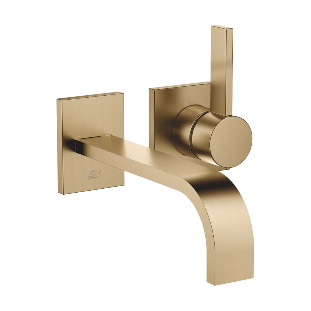 Dornbracht MEM – Μπαταρία Νιπτήρα Τοίχου – Wall-mounted single-lever basin mixer without pop-up waste – Brushed Dark Brass (PVD) (36861782-39)